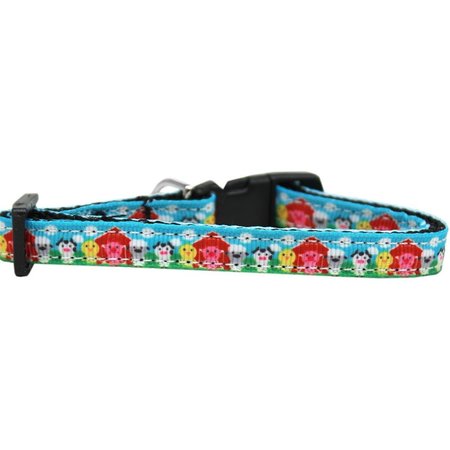 MIRAGE PET PRODUCTS Barnyard Buddies Nylon Ribbon Cat Safety Collar 125-023 CT